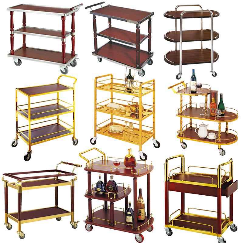 包邮蛋糕推车KTV酒水车酒吧红酒移动服务送餐车饮料茶水酒店推车