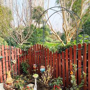 庭院铁艺葡萄引路架拱门花架蔷薇爬藤架子月季丝瓜拱形花支架阳台