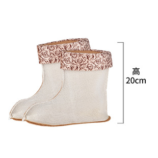 加绒内胆雨鞋户外短筒雨鞋绒套内胆男士轻便柔软拆卸内穿雨靴胶鞋