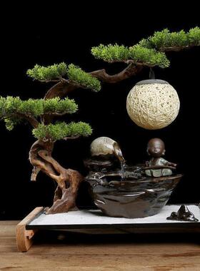 四季流水卧室办公室茶楼摆饰送礼 加湿匠心工艺 古典