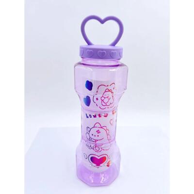 Pet portable plastic outdoor space cup, summer macaron dumbb