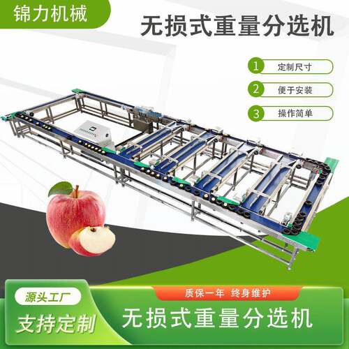 无损式重量分选机苹果梨柚子智能分选等级分拣