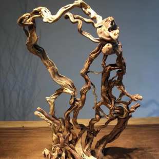 天然杜鹃根雕落地灯台灯树枝树干摆件民宿装饰禅创意实木客厅茶室