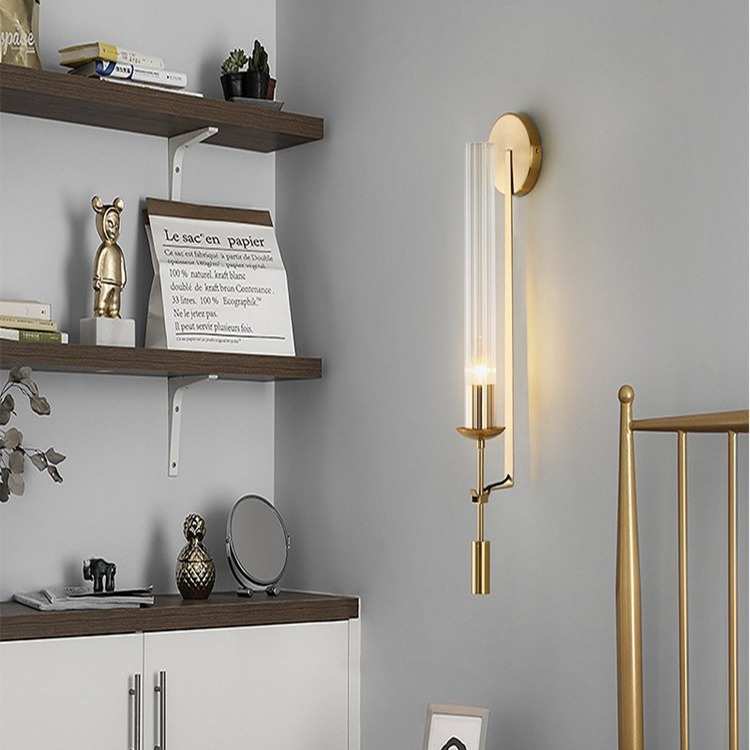 轻奢工作室高级感北欧创意后现代简约卧室床头客厅过道电视墙壁灯