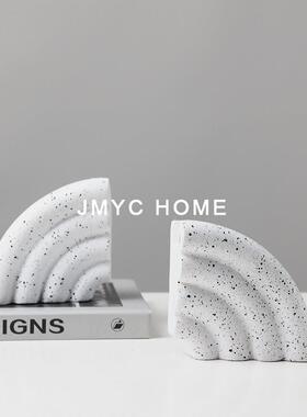 ZNG简约创意彩虹书书档靠摆件样板房客厅书面房酒柜办公桌软装间