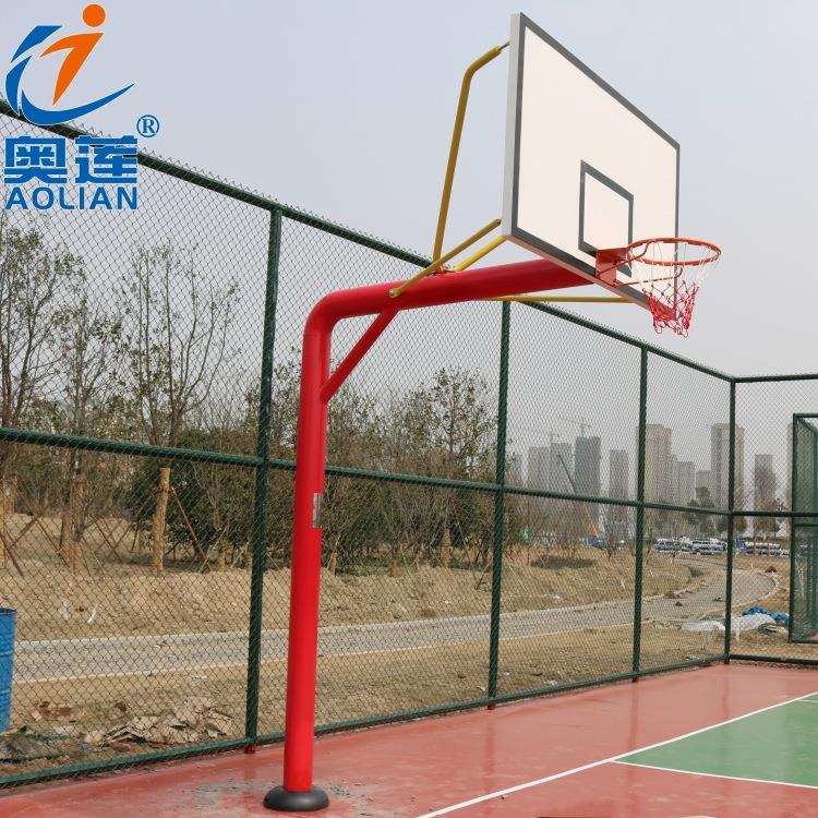 地埋圆管篮球架标准成人篮球架165/220地埋式篮球架篮球框