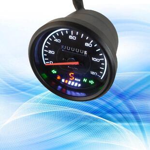 覆古车LED背光机械仪表带档位油量单圆表摩托车改装配件码表总成