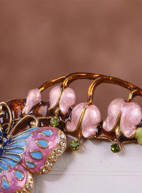 欧7式创意家居田园物动金花鸟050266寸寸属相框镶钻珐琅彩照片像