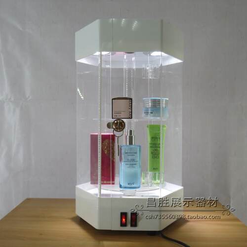小型展示架有机玻璃展示柜亚克力旋转陈列架精品饰品手表展柜定制