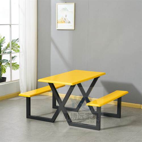 C7L室外塑料插雨伞快餐桌户外玻璃钢便利连体桌椅组