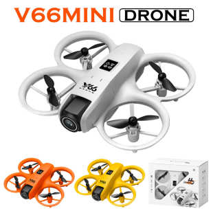 跨境航拍玩具 飞行器无人机外贸迷你飞机高清智能遥控v66mini新品