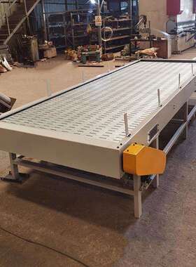 流水线链板输送机加厚镀锌链板 带光电检测板式链输送线设备