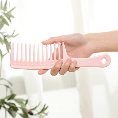 Large curly hair comb wide tooth comb big tooth comb pear