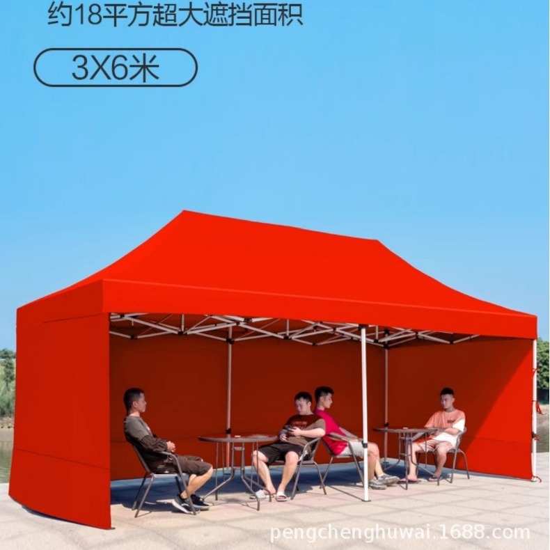 六帐篷沙滩伸缩四脚伞可摆摊批发logo印活动广告遮阳篷棱车棚促销