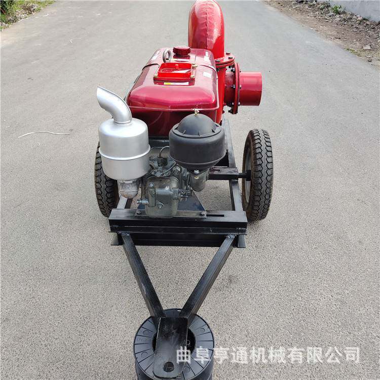 柴油4寸抽水泵果园抽水灌溉泵山地河道移动式浇地水泵价格