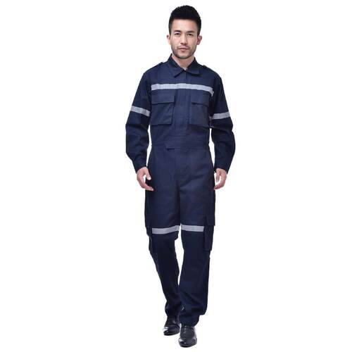 正品棉纯船员连体工作服船服厂立体口袋带反光条海员男劳保套装定