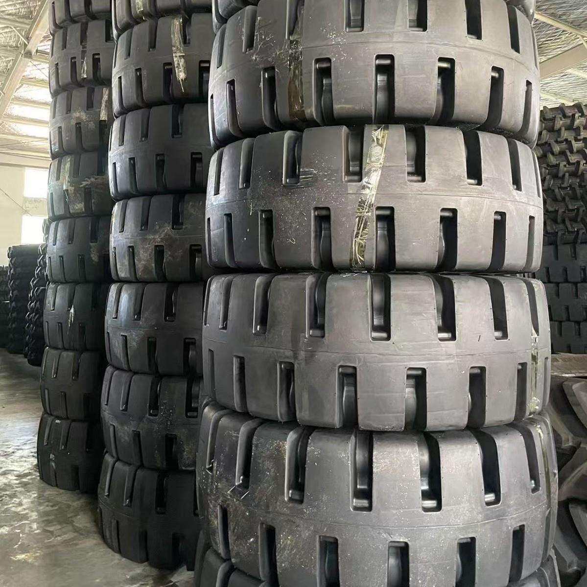 50铲车半实心轮胎23.5-25 L-5尼龙胎加深矿山工程轮胎钢铁厂