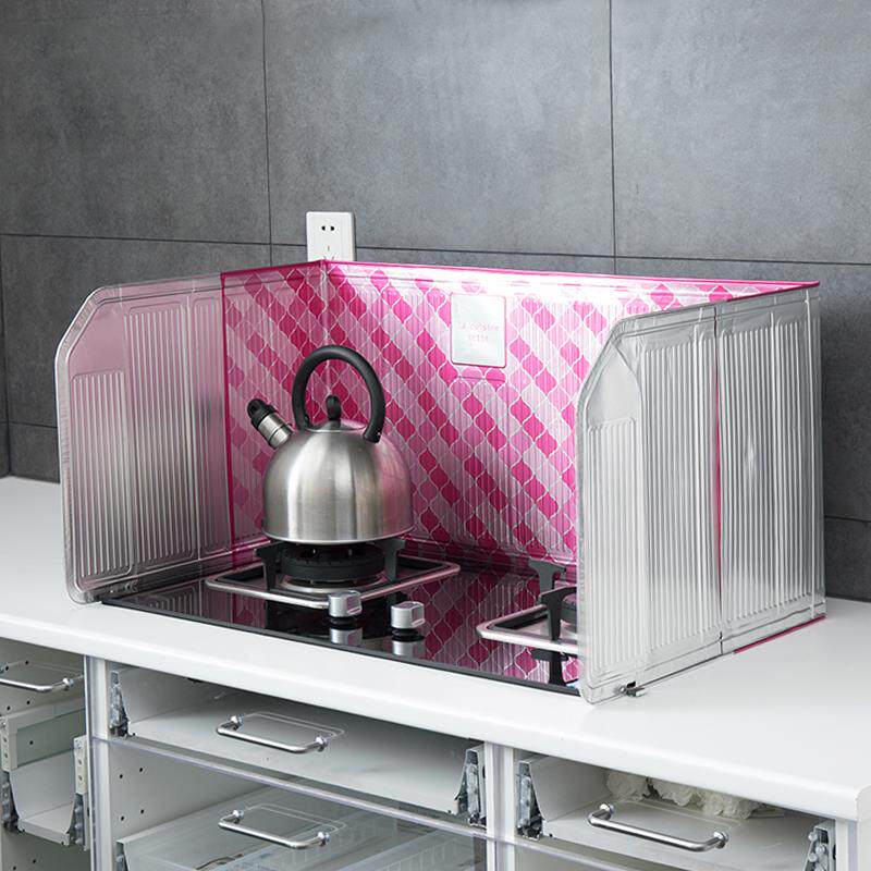 日本进口厨房灶台挡油板防油挡板防油溅隔热铝箔板隔油板两面延伸