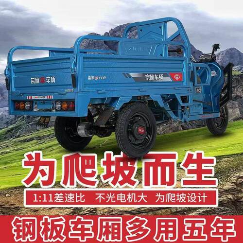 载货电动三轮车拉货货车载重王农用电瓶车爬坡快递载货电三轮摩托