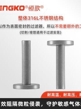 恒歌气体扩散器仪器洁净保护专用过滤器316L气体VCR过滤器