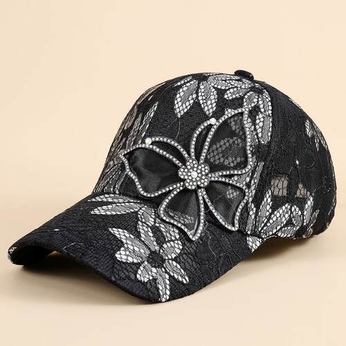 Butterfly Hat Flower Baseball Hat Women's Duck Tongue Hat