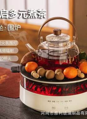 小坐新款围炉煮茶器电茶炉养生壶电陶炉泡茶煮茶机家用无烟围炉