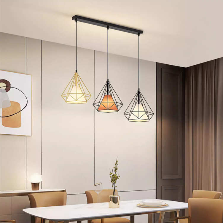 led餐厅小吊灯三头吧台2025新款客厅主卧室吸顶灯具大全现代简约