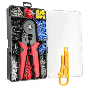 针型冷压接线端子套装 4A欧式 压接钳 VE管型端子压线钳HSC8