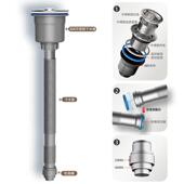 厨房洗菜盆防返臭下水器 下水钢头下水管防漏 不锈钢水槽提拉式
