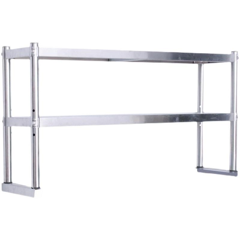 加厚不锈钢台面立架厨房工作台多层架子奶茶店台上架操作台置物架