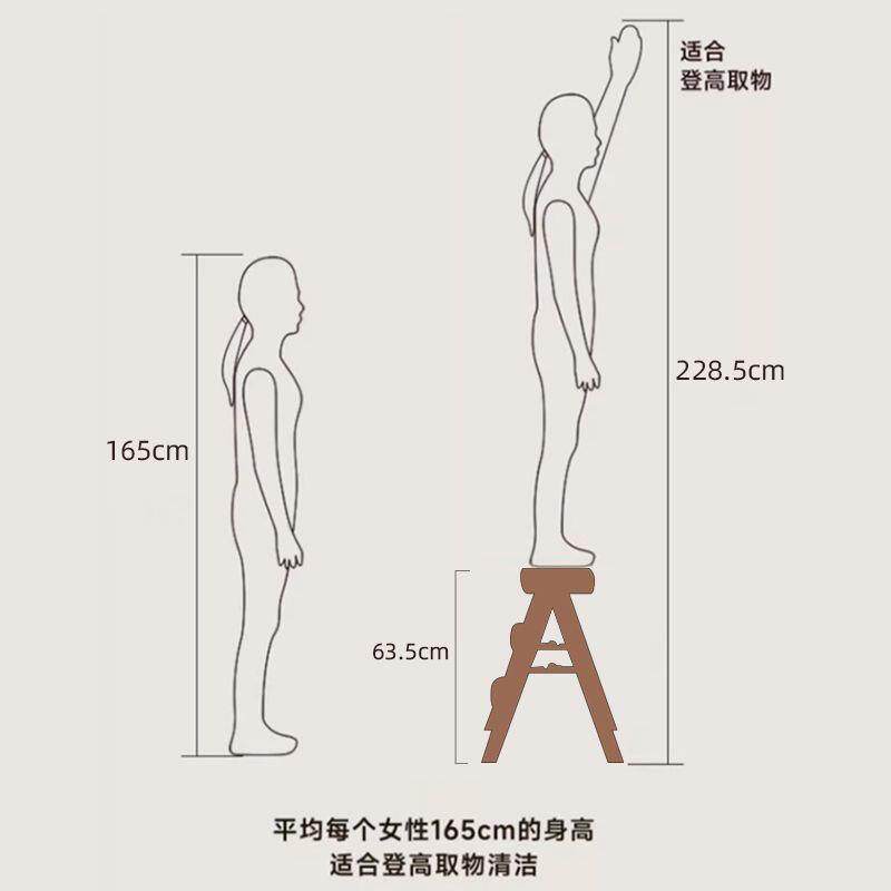 藏家用功多能三步梯IFJ收两用爬梯折凳人梯便携椅叠子