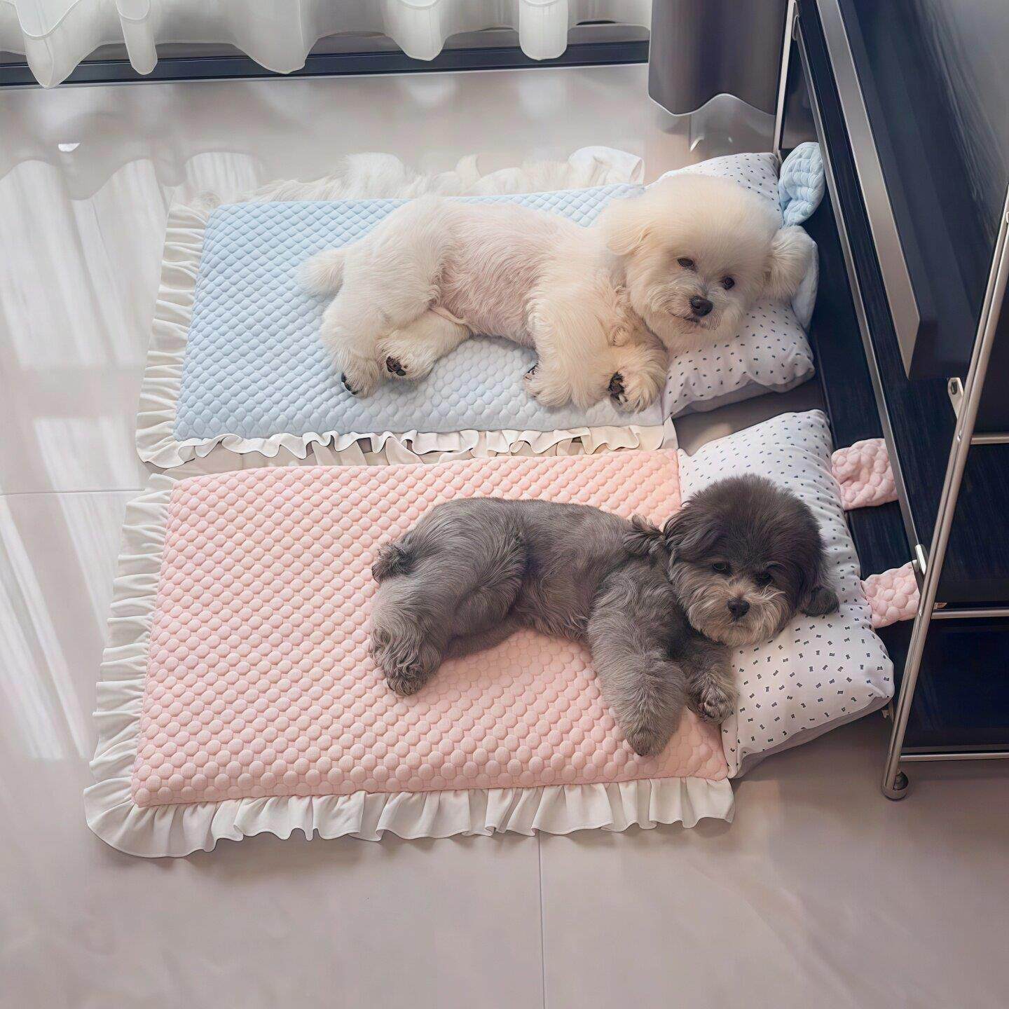 宠物冰垫夏天降温凉垫狗垫子可拆洗狗窝小型犬猫垫子睡觉用不粘毛