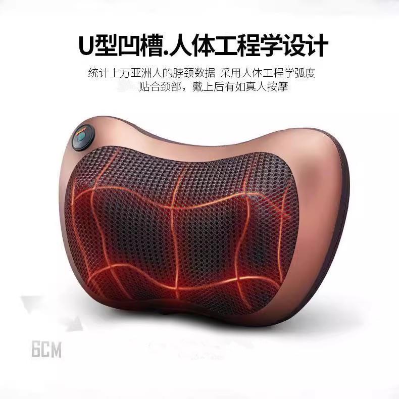 颈椎按摩器电动按摩枕背部腰部颈肩脖子揉捏车载枕头神器家用靠垫