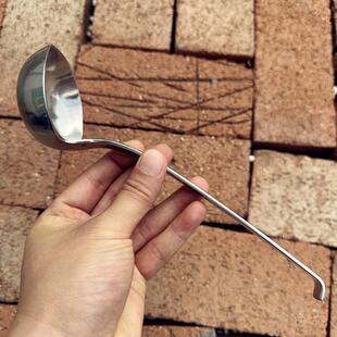 340勺不锈钢勺长柄勺大号喝汤勺粥勺汤汤F77J59T5匙圆形子调羹厂