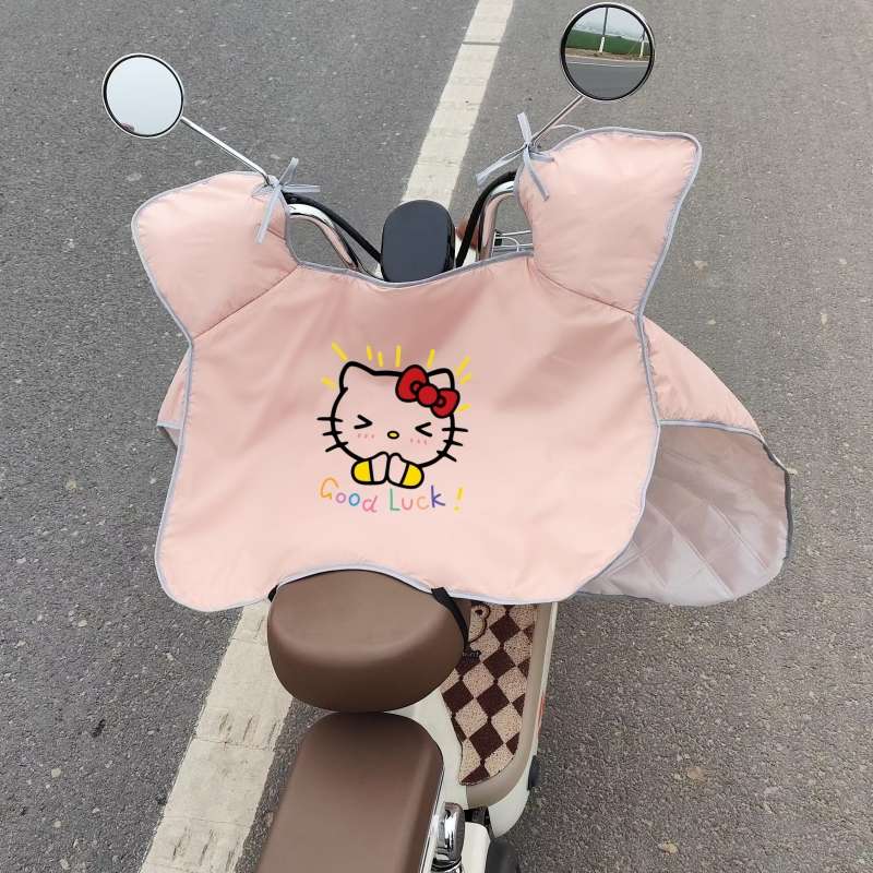 电动车挡风被夏季防晒防水薄款踏板车女士高颜值防风罩遮阳隔热