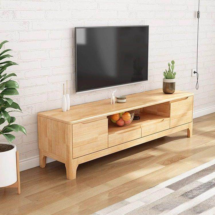 北欧全实木电视柜茶几组合小户型家用客厅落地柜墙柜储物柜影视柜,住宅家具,电视柜,淘宝优惠券,粉丝福利购,淘宝优惠卷