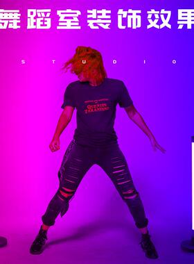 落地灯管立l式ed320度彩HX-L12色TE14拍摄动舞蹈室长条移彩8光灯