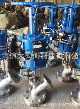 滨大气动上展下展放料阀BD645W-16P气动放料阀带三联件DN25-DN100