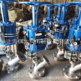 滨大气动上展下展放料阀BD645W DN100 16P气动放料阀带三联件DN25