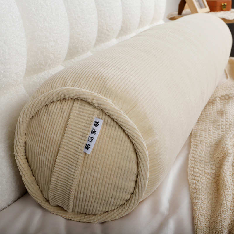 厂家直销灯芯绒长条枕抱枕女生侧睡圆柱枕头男生款睡觉夹腿专用男