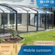 深圳广州移动阳光房庭院智能电动玻璃房伸缩折叠铝合金天篷不要建