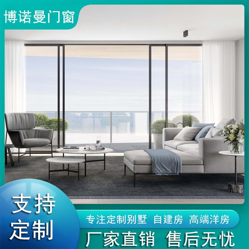系统门窗110断桥铝合金平开窗钢化玻璃隔音隔热室内门套装门