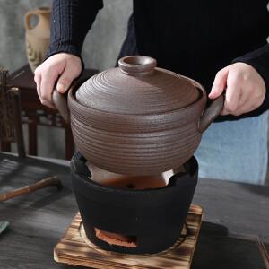 砂锅老式陶土锅耐高温打边炉家用燃气灶明火炖汤锅炭炉煲汤煮粥锅
