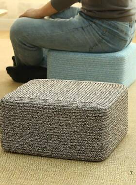 方形厅蒲团榻坐垫加厚凳子家用矮凳懒人地上坐客阳台榻米F96896MT