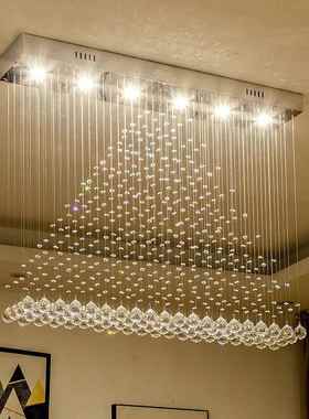 简约餐厅灯吊线水晶灯饰卧室家居吧台隔断客厅灯具帘子