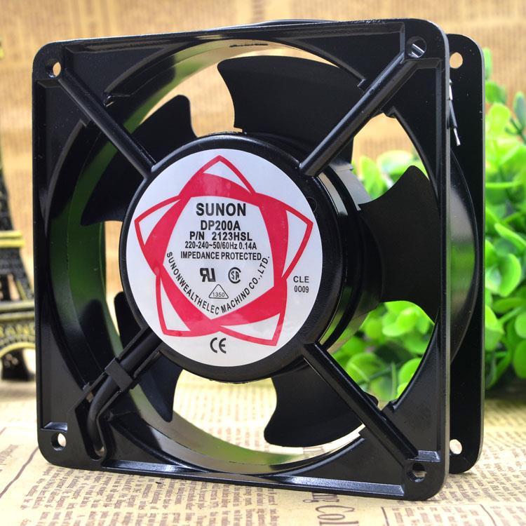 建准SUNON DP200A 2123HSL 220V 12038 12CM进口铜线交流机柜风扇