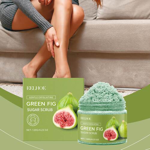 EELHOE Fig Sugar Body Scrub Moisturizing, Brightening, and S