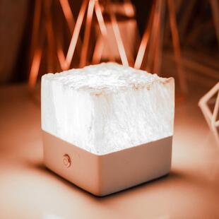 线桌面气氛灯 天然矿石香薰灯气氛灯家用小夜灯无线 暗香plus