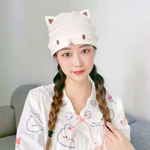 纯棉月子春夏产妇头巾防风其它