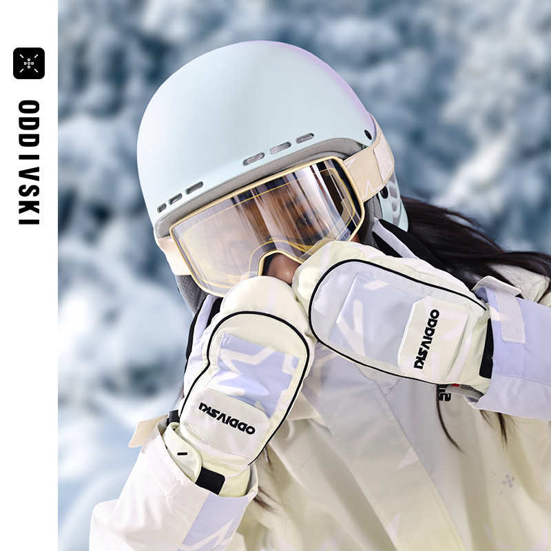 oddivski儿童滑雪手套内置护腕可触屏单板3L防水耐磨保暖闷指连指